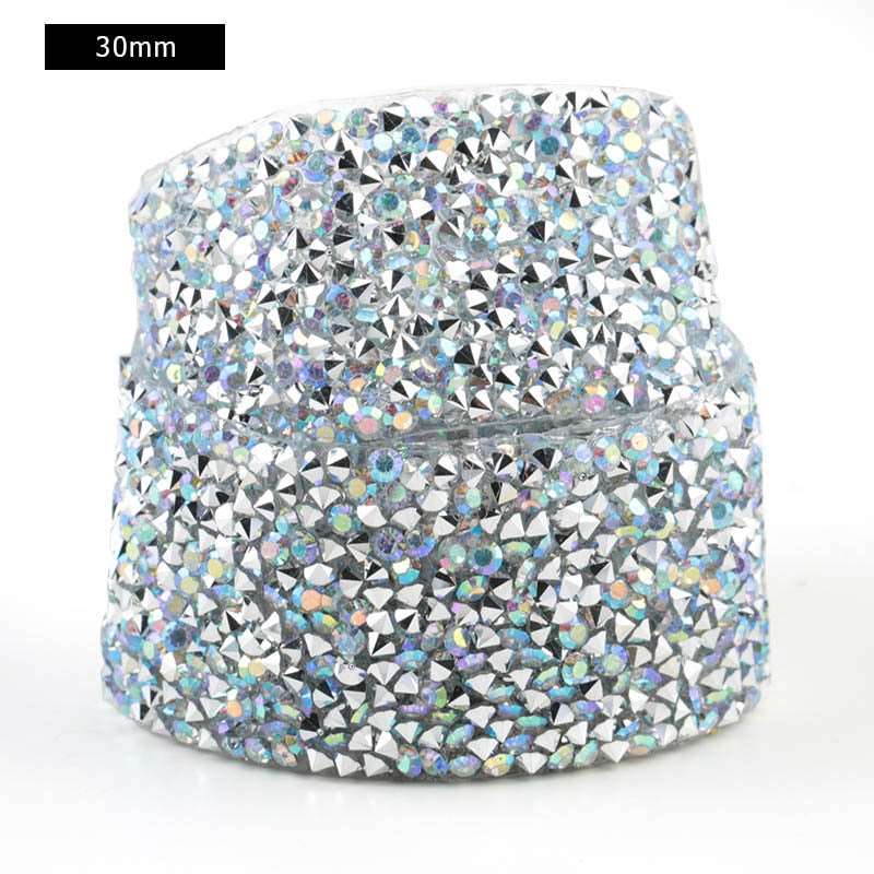 1 Yard Sewing Trim Crystal Motif Strass Hot Fix Rhinestone Tape